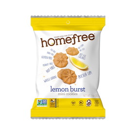 Homefree Mini Cookies Lemon Burst Gluten-Free, 0.95 Ounces, 30 per case