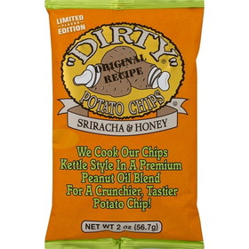 Dirty Potato Chips Sriracha Honey Potato Chips, 2 Ounces, 25 per case