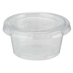 Dixie 2 Ounce Clear Portion Cup, 2400 Count, 1 per case