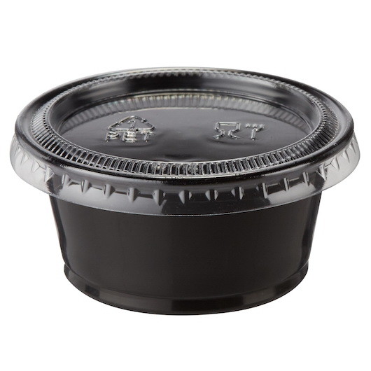 Cup Souffle Dixie 2 oz Plastic Black 200 Pk  Sherry's Kitchenwares -  Restaurant, Bar, & Kitchen Supplies