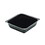 Par-Pak 4 Ounce Plastic Square Black Tray, 2500 Each, 1 Per Case, Price/case