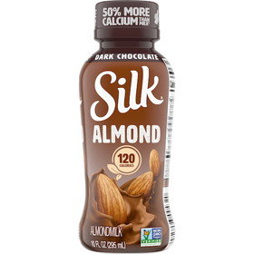 Silk Aseptic Dark Chocolate Almond Milk, 10 Fluid Ounces, 12 per case