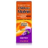 Motrin Children's Oral Suspension Grape, 4 Fluid Ounces, 3 per box, 12 per case