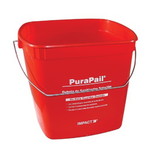 Pail Utility 6 Quart Red Sanitizing 1-12 Count