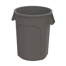 Value Plus 32 Gallon Plastic Gray Container 5 Per Case