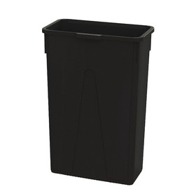 Value Plus 23 Gallon Slim Black Container 4 Per Case