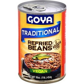 Goya Refried Beans Traditional 16Oz, 16 Ounces, 12 per case