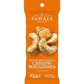 Sahale Cashew Tangerine Vanilla Macadamia Glazed, 1.5 Ounces, 18 per case