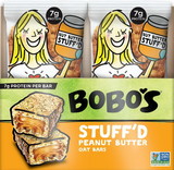 Bobo's Oat Bars Gluten Free, Vegan Peanut Butter Filled Bar, 2.5 Ounce, 12 per box, 4 per case