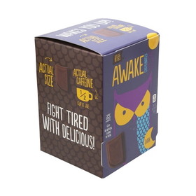 Awake Chocolate Caffeinated Chocolate Bites Singles Dark, 0.48 Ounces, 6 per case