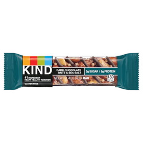 Kind Healthy Snacks Bar Dark Choclate Nuts &amp; Sea Salt Bar 1.4 Ounce Bar - 12 Per Pack - 6 Per Case, 1.4 Ounces, 6 per case