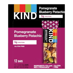 Kind Healthy Snacks Bar Pomegranate Blueberry Pistachio Bar 1.4 Ounces - 12 Per Pack - 6 Packs Per Case, 1.4 Ounces, 6 per case