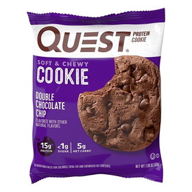 Quest Protein Cookie Double Chocolate Chip, 2.08 Ounces, 6 per case