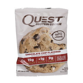 Quest Soft &amp; Chewy Chocolate Chip Protein Cookie, 2.08 Ounces, 6 per case