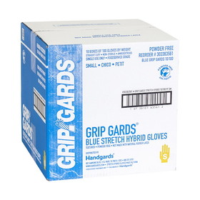 Grip Gards Glove Blue Stretch Small 10/100, 100 Each, 10 per case