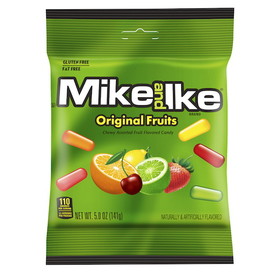 Mike &amp; Ike Original Fruits Chewy Fruit Flavored Candies, 5 Ounces, 12 per case