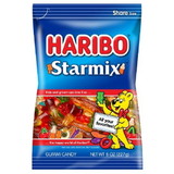 Haribo Confectionery Gummi Candy Starmix Gummi Candy, 8 Ounces, 10 per case