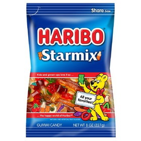 Haribo Confectionery Gummi Candy Starmix Gummi Candy, 8 Ounces, 10 per case