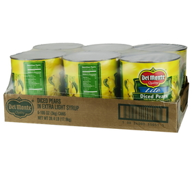 Del Monte Lite In Extra Light Syrup Diced Pear, 105 Ounces, 6 per case