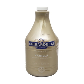 Ghirardelli Premium Sauce Vanilla Pump Bottle, 89.9 Ounces, 6 per case