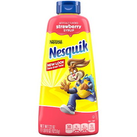 Nesquik Strawberry Syrup 22 Ounces Per Bottle - 6 Per Case