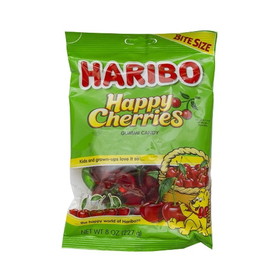 Haribo Confectionery Happy Cherries 8 Ounce Bag - 10 Per Case