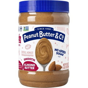 Peanut Butter &amp; Co No Sugar Added, All Natural Almond Butter, 28 Ounces, 6 per case