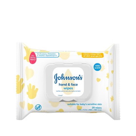 Johnson's Baby Hand And Face Wipes, 25 Count, 4 per case