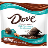 Dove Dark Chocolate Sea Salt Caramel Promises Stand Up Pouch 7.61 Ounce 8 Count