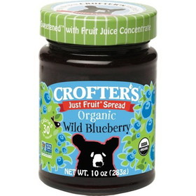 Crofters Organic Spread Fruit Blueberry, 10 Ounces, 6 per case