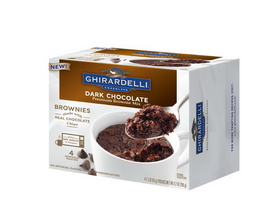 Ghirardelli Dark Chocolate Brownie Mug Mix 2.3 Ounce Packet - 4 Per Pack - 6 Per Case
