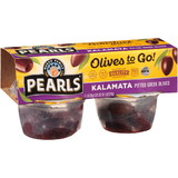 Pearls Olives To Go Kalamata Pitted Olives Cup, 5.6 Ounces, 6 per case