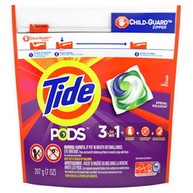 Tide Liquid Laundry Detergent Pods, 7 Ounces, 6 per case