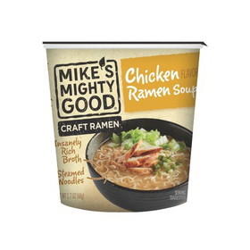 Mike's Mighty Good Ramen Soup Cup Chicken, 1.7 Ounces, 6 per case