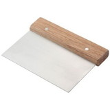 Winco Wood Handle Stainless Steel Blade Sough Scraper, 1 Each, 1 per case