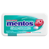 Mentos Hard Mints Clean Breath Wintergreen 30 Per Pack - 12 Per Box - 12 Per Case