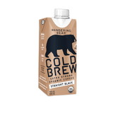 Wandering Bear Coffee Straight Black Cold Brew Coffee Organic, 11 Fluid Ounces, 12 per case