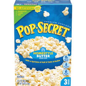 Pop Secret Homestyle Popcorn, 9.6 Ounces, 6 per case