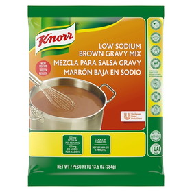 Knorr Brown Low Sodium Gravy Mix 13.5 Ounce Pack - 6 Per Case