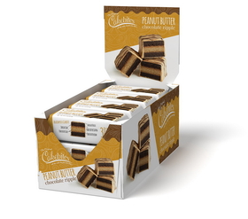 The Original Cakebites Peanut Butter Chocolate Ripple Cake 2 Ounces Per Pack - 12 Per Box - 8 Per Case
