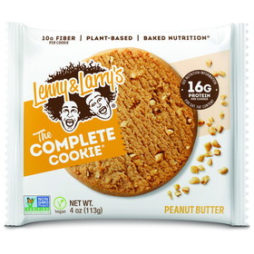 Lenny &amp; Larry's Complete Cookie Peanut Butter Complete Cookie 4 Ounce, 4 Ounces, 6 per case