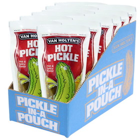 Van Holten's Jumbo Hot Pickle Hot &amp; Spicy Individually Packed In A Pouch, 1 Each, 12 per case