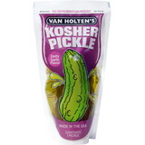Van Holten's Jumbo Garlic Pickle Individually Packed In A Pouch, 1 Each, 12 per case
