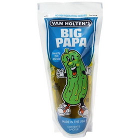 Van Holten's Big Papa Dill Pickle Individually Packed In A Pouch, 1 Each, 12 per case