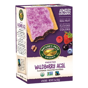 Nature's Path Wildberry Acai Frosted Toaster Pastry, 11 Ounces, 12 per case