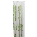 World Centric Straws Paper Wrapped Compostable, 60 Each, 100 per case