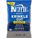 Kettle Foods Krinkle Cut Salt & Pepper, 13 Ounces, 9 per case