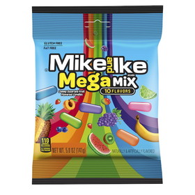 Mike &amp; Ike Peg Bag Mega Mix, 5 Ounces, 12 per case