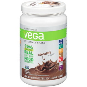 Vega Essentials Chocolate Tub, 21.6 Ounce, 12 per case