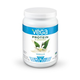 Vega Protein &amp; Greens Vanilla, 18.6 Ounces, 12 per case